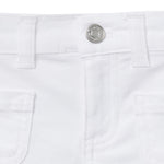 Gerber Baby Toddler Girls' Twill Shorts, White, 0-3 Months