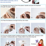 Poen 48 Pcs DIY Craft Pinwheels White Blank Paper Color Your Own Pinwheels for Kids Boys Girls Summer Activity Arts Daycare Project Party Favor, 5 Inches