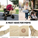 Puffer Crossbody Bags for Women Mom Large Diaper Bag Purse with Wipes & Trash Dispenser Cross Body Purses Messenger Bags
