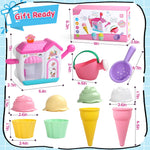 Bath Toys for Kids Ages 4-8 3-5 Toddler Bath Toys Bathtub Ice Cream Foam Maker Bubble Pretend Cake Play Set Birthday Gifts for 2-4 5 6 Year Old Girls Boys