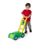 Melissa & Doug Sunny Patch Snappy Turtle Lawn Mower - Pretend Play Toy for Kids Turtle-Themed Pretend Kids Lawn Mower Developmental Push Toy for Toddlers
