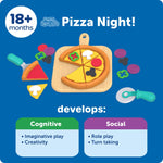 Learning Resources New Sprouts Pizza Night - Play Food Sets for Kids Kitchen, Toddler Pretend Play Food Set, Preschool Toy Pizza, Fine Motor Skills, Kitchen Playset Accessories for Kids