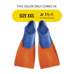 FINIS Long Floating Fins , Blue/Orange, XXS (Jr. 11-1) (1.05.037.02)