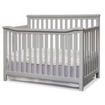 Sorelle Furniture Palisades 3-Piece Nursery Set with 4-in-1 Convertible Crib, 4-Drawer Dresser,and Changing Table with Hamper, Baby Furniture Made of Wood,Non-Toxic Finish, Nursery Furniture Set-Gray