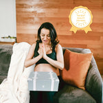 iAOVUEBY Baby Gift Set, Baby Shower Gifts, Black and White High Contrast Baby Toys 0-6 Months for Newborn Essentials Infant Rattle Socks Elephant Toys Blanket Onesies Baby Gift Basket for Girls Boys