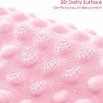 Bow Baby Blankets for Girls, Soft Nursery Minky Blankets with Muslin and Dotted Fleece Back 30x40 inches, Receiving Bed Quilt for Newborn, Infants, Toddlers
