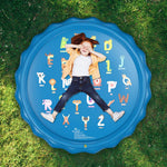 Jasonwell Splash Pad Sprinkler for Kids 60" Splash Play Mat Outdoor Water Toys Inflatable Splash Pad Baby Toddler Pool Boys Girls Children Outside Backyard Dog Sprinkler Pool for Age 1 2 3 4 5 6 7 8 9