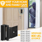 Home Security Door Lock Door Reinforcement Lock Door Locks for Kids Safety Flip Door Lock Latch Childproof Night Lock Door Security Front Door Child Safety Lock (2, Black)