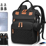 Diaper Bag Backpack Baby Bag for Mom Dad with Changing Pad, 19 Pockets, Large Waterproof Travel Baby Girl Boy Toddle Diaper Bag with Insulated Pocket, Baby Shower Gifts, Blue