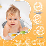 Baby Bath Seat for Babies 6 Months & Up, Bath Seats for Babies Sitting Up, Non-Slip, Comfortable Infant & Toddler Bath Seat for Newborns, Grey Baby Bath Chair
