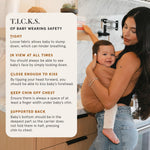 WildBird - Ring Sling Baby Carrier - 0-36 Months (up to 35 lbs) - Standard (74") Sparrow & Bronze Ring - Front, Hip or Back Carry - Adjustable Fit - Natural Linen - Baby Essentials - New Mom Gifts