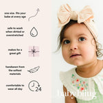 Baby Bling 2PK FAB-BOW-LOUS®: thistle + white shabby dot