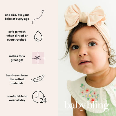 Baby Bling 2PK FAB-BOW-LOUS®: thistle + white shabby dot
