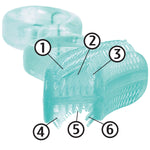 Brilliant Oral Care Baby’s First Toothbrush, Smooth Silicone Bristles Gently Clean Tender Teeth and Gums, for Ages 4+ Months, Blue, 2 Pack