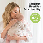 Organic Burp Cloths Baby Boy, Girl - 6-Pack Large 100% Cotton Burping Cloths for Babies, Spit Up Rags, Super Absorbent, Ultra Soft Newborn Rag, Gender Neutral, Machine Washable, Durable (Sweet Charm)