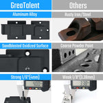 GreaTalent 7.5" Flip Gate Latch Lock with Padlock Hole, 4mm Heavy Duty Aluminum Alloy Adjustable Door Latch for Sliding and Swing Open Door, Outdoor Gate, Wooden Fence, Barn Door, Shed, Garage, Yard