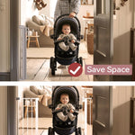 Momcozy Baby Gate, Retractable Baby Gate or Dog Gate 【Easy to USE】 for 33" Tall, Extends up to 55" Wide, for Stairs, Doorways, Hallways, Indoor, Outdoor