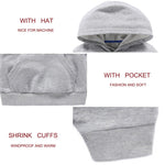 RUIBETYHUA Unisex Baby Boys Girls Hoodies Basic Solid Long Sleeve Kangaroo Pocket Hooded Sweatshirts Pullovers,Grey,18-24Months