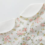 pureborn Toddler Girls Woven Dress Long Sleeve Spring Fall Playwear Dresses White Pink Blooms 2-3 Years