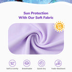 Disney Frozen Girls Swimsuits Elsa Ruffle One Piece Bathing Suits Sport Summer Beach Swimwear Light Purple Quick Dry for Toddler Girls Size 2T