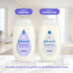 Johnson's Daily Moisturizing 2-in-1 Body Wash and Shampoo for Dry, Sensitive Skin, Lightly Scented, Tear-Free, Hypoallergenic, 13.6 fl. oz