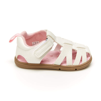 Every Step Girls Adalyn First Walker Shoe, White