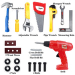 YICORO Kids Tool Set 20 PCS Toddler Tool Set with Toy Drill, Pretend Play Kids Toys for Ages 3,4,5,6,7,8 Years Old, Boy Toys, Girl Toys