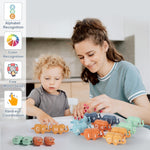 Chelpopo 10PCS Elephant Number & Alphabet Learning Toys for Toddlers 2-4, Toddler Preschool Learning Activities, Educational Montessori Toys for 2 Year Old, Double Sided Matching Game 1-10 & A-J