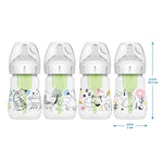 Dr. Brown’s Natural Flow Anti-Colic Options+ Wide-Neck Baby Bottle Designer Edition Bottles, Woodland Decos, 5 oz/150 mL, Level 1 Nipple, 2-Pack, 0m+