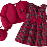 Baby Girl Clothes Toddler Dresses Infant Fall Winter Outfits Little Coat Princess Cardigan Dress Set +Cute Bag