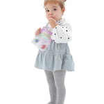 EPEIUS Toddlers Girl Tights Baby Boy Seamless Non Slip/Skid Grip Leggings Cotton Stockings Footed Pants Pantyhose for 12-24 Months,3 Pair Pack,Black/White/Grey