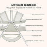 Dream On Me Karley Bassinet, Award Winner Lightweight Travel Baby Bassinet, Foldable Bedside Sleeper, Adjustable Double Canopy, Spacious Design, Soft Fabric, Storage Basket – Cool Gray