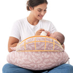 Momcozy Original Nursing Pillow for Breastfeeding-Innovative Safety Guard - Wider Feeding Pillows for More Support for Mom & Baby- Easier Nursing & Hand Free- Fit for All, Removable Cotton Cover