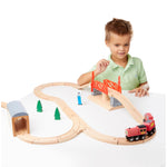 Melissa & Doug Swivel Bridge Train Set