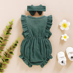 Renotemy Infant Baby Girl Romper Summer Jumpsuit Girl Short Sleeve Rompers Baby Girl Clothes 0-3 Months