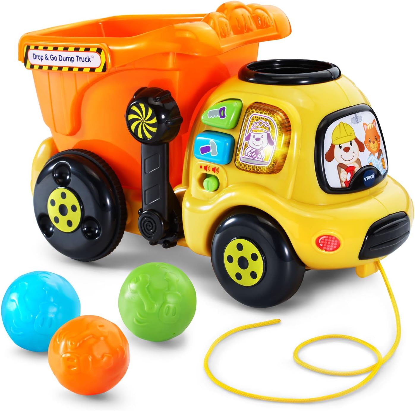 VTech Drop and Go Dump Truck, Orange