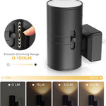 L LOHAS LED Night Light Plug in, Modern Night Lights Plug into Wall, Dusk to Dawn Sensor, Soft White 3000K, 0-100LM Adjustable Brightness, Dimmable Night Lights for Hallway Bedroom Stairway, 2 Pack