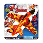 JA-RU Marvel Foam Glider Toy. (1 Iron Man Glider) Launching Airplane Toy For Kids. Glides & Dives High. Classroom Prize, Gag Gift, Avengers Game, Party Favor 6840-1C