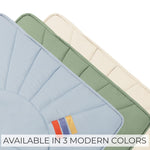 Beautiful Baby Play Gym and Tummy Time Mat - Soft Mat with 5 Farm Toys Creates The Perfect Activity Area for Your Girl/Boy - Stylish Infant Floor Playmat Fits Nicely with Any Playroom Decor