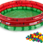 Intex 66-Inch Round Inflatable Outdoor Kids Swimming and Wading Watermelon Pool for Ages 2 and Up