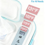 Elyina Baby Wipe Warmer with Soothing Music & White Noise, Innovative Spring Design, No-Dry Moisture Lock, Fast and Even Heating, 4 Temp Modes – Diaper Change Essential