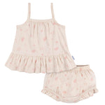 Gerber Baby Girls Sleeveless Tunic Top and Diaper Cover Set, Seashells, 6-9 Months