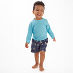 Gerber Baby Boys Toddler 2-Pack Swim Trunks, Orange Surf, 2T