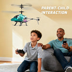 XIKOTEC Remote Control Helicopter, RC Helicopter Toy for Kids, 2.4GHz RC Plane with LED Lights, RC Flying Toy, Easy to Fly Indoor/Outdoor, Gifts Toys for Kids Beginners 8+ (Blue)