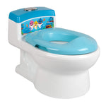 Children's potty seat with cartoon design on a white background