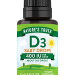Nature's Truth Vitamin D Drops for Infants | 400 IU | 9.2 mL | D3 for Kids | Vegetarian, Non-GMO & Gluten Free Supplement