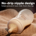 Philips AVENT Glass Natural Baby Bottle with Natural Response Nipple, Clear, 8oz, 1pk, SCY913/01