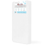 Dream On Me Breathable Full Size Firm Foam Crib and Toddler Bed Mattress, White Floral Cover, 6 Inch