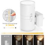 L LOHAS LED Night Light Plug in, Night Lights Plug into Wall, Light Sensor, 0-100LM, Soft White 3000K, Dimmable Night Light, Modern Nightlight for Hallway Bedroom Stairway, 2 Pack