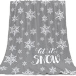 YeeJu Christmas Throw Blanket Baby Small Gray Christmas Snowman Blanket Toddler Infant Swaddle Pet Crib Soft Lightweight Fuzzy Plush Fleece Blankets and Throws Xmas Winter Holiday Blanket 30x40